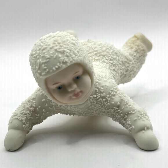 Dept. 56 Snowbaby "Clip On A Light” Tree Ornament"  Will Glow W/Christmas Joy - Picture 2 of 6
